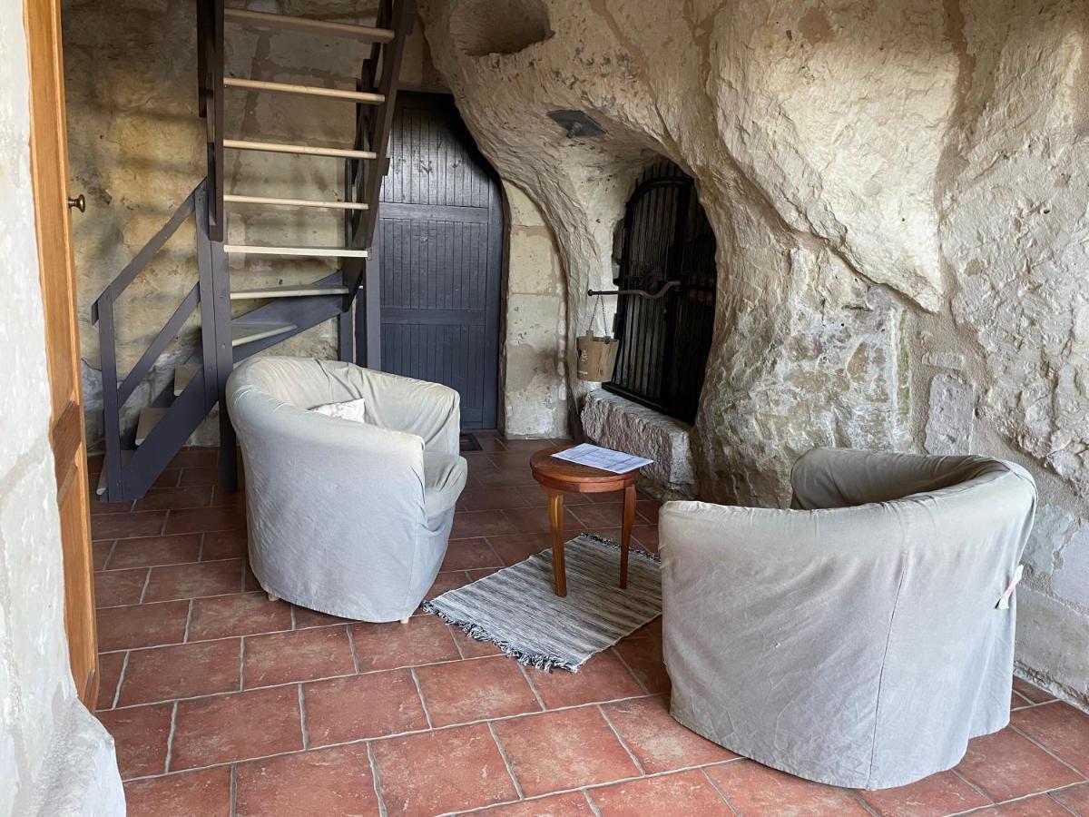 Villa L'Escale Troglo Au Bord De La Loire Souzay-Champigny Exterior foto