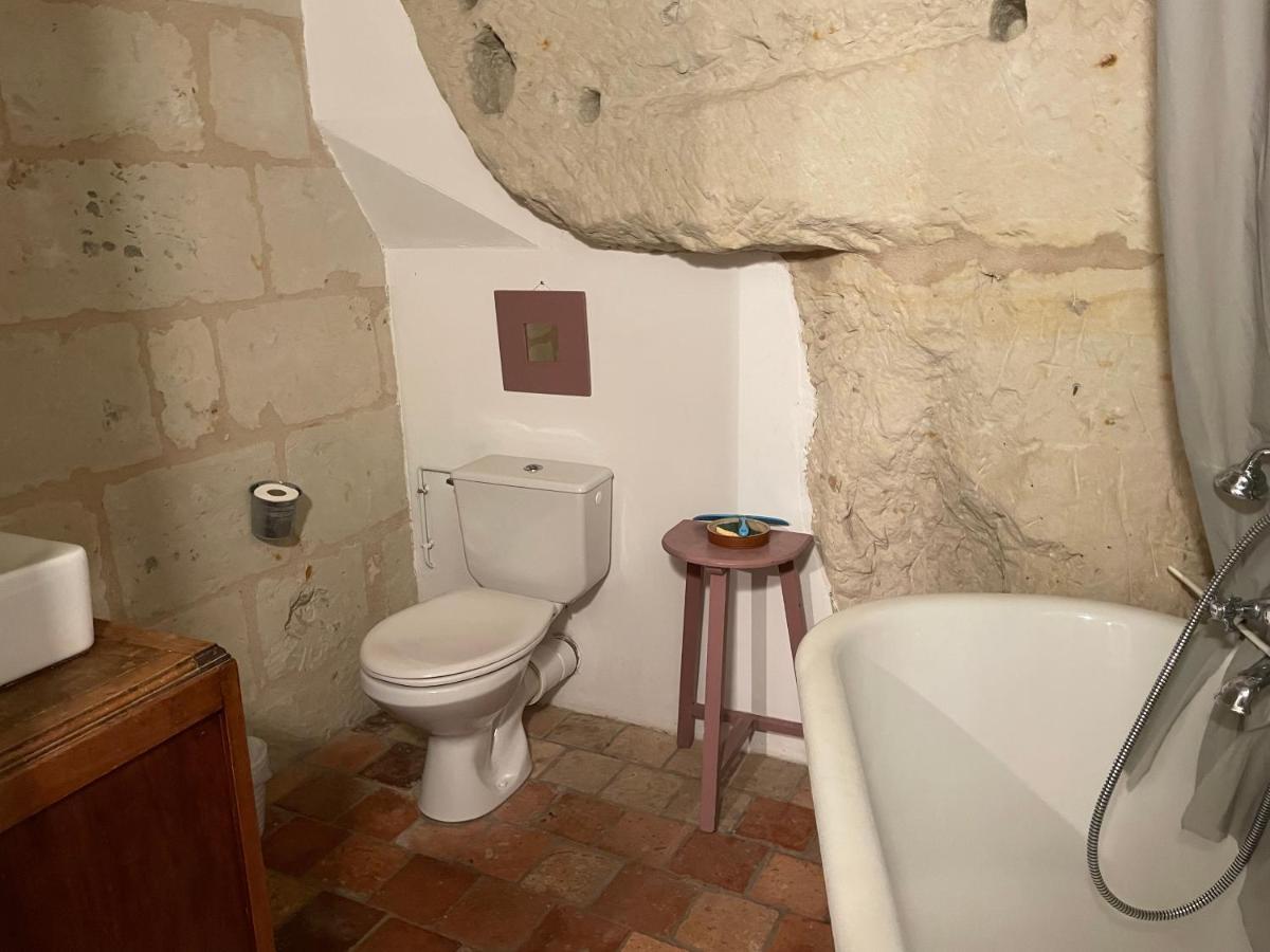 Villa L'Escale Troglo Au Bord De La Loire Souzay-Champigny Exterior foto